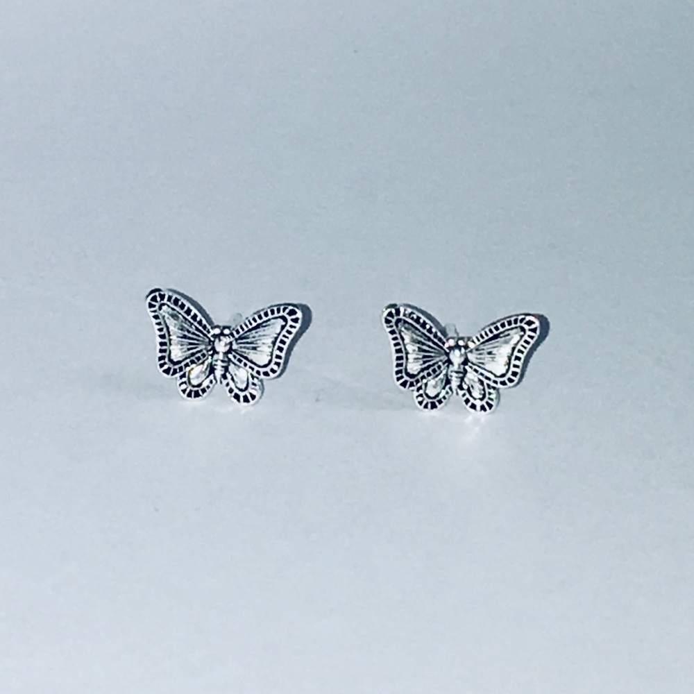 Sterling Silver Push-Back Earrings